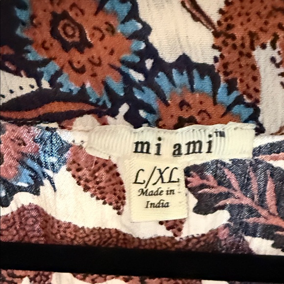 Miami Floral & Cheetahs Bohemian Open Front Dress with Lace Detail L/XL - Picture 3 of 9